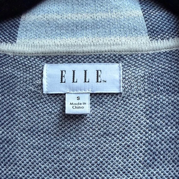Elle Blue and Gray Plaid Blazer - Picture 3 of 3